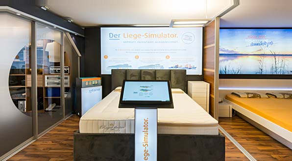 Liege-Simulator für Schlafanalyse